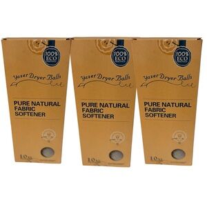 Yazer Eco-Friendly Fabric Softener Dryer Balls - Brown